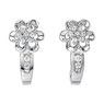 J Hoop Diamond Earrings